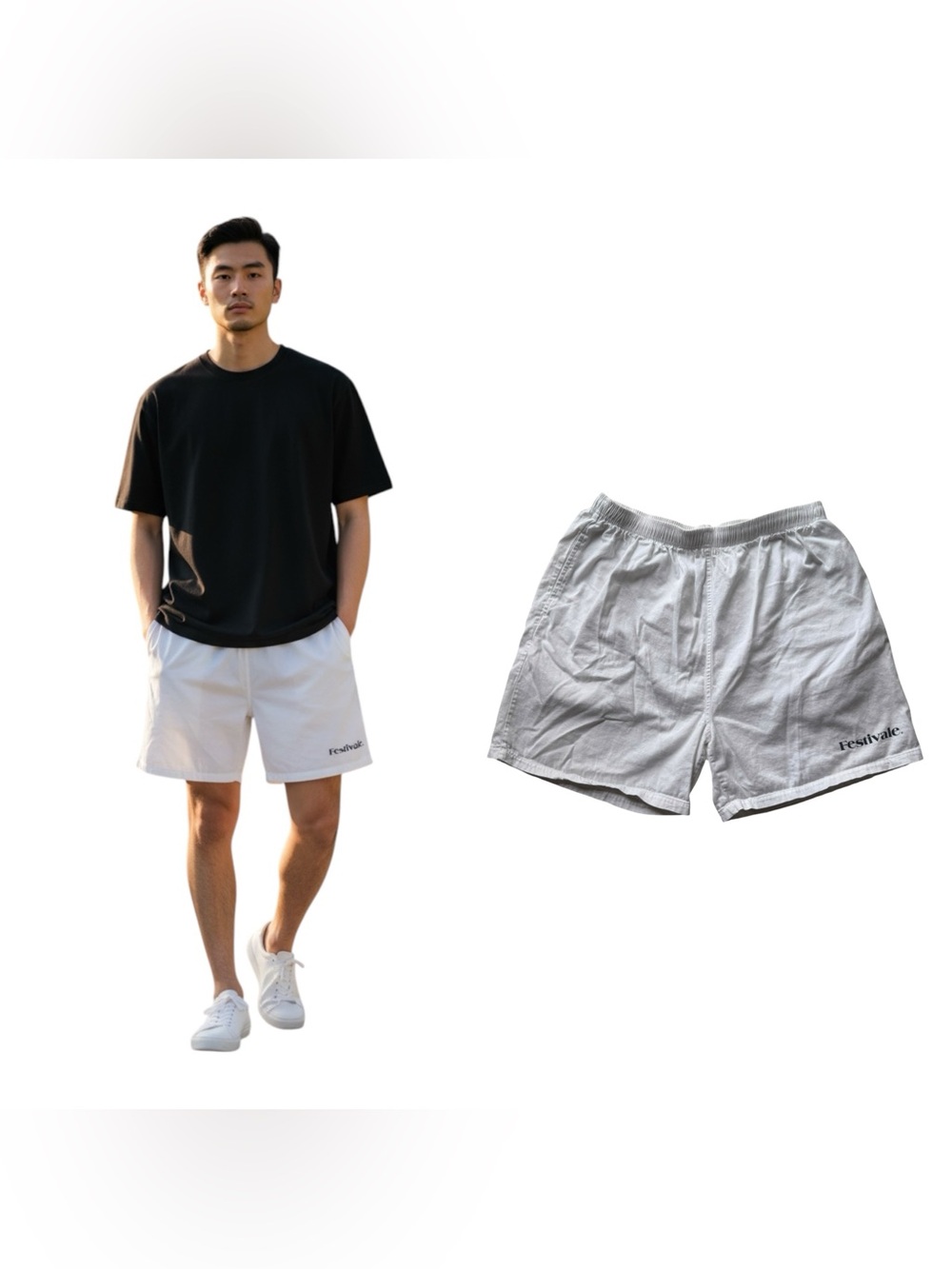 Vintage Carnival Cruise Cotton Shorts White Size XL Casual Streetwear 80’s 90’s